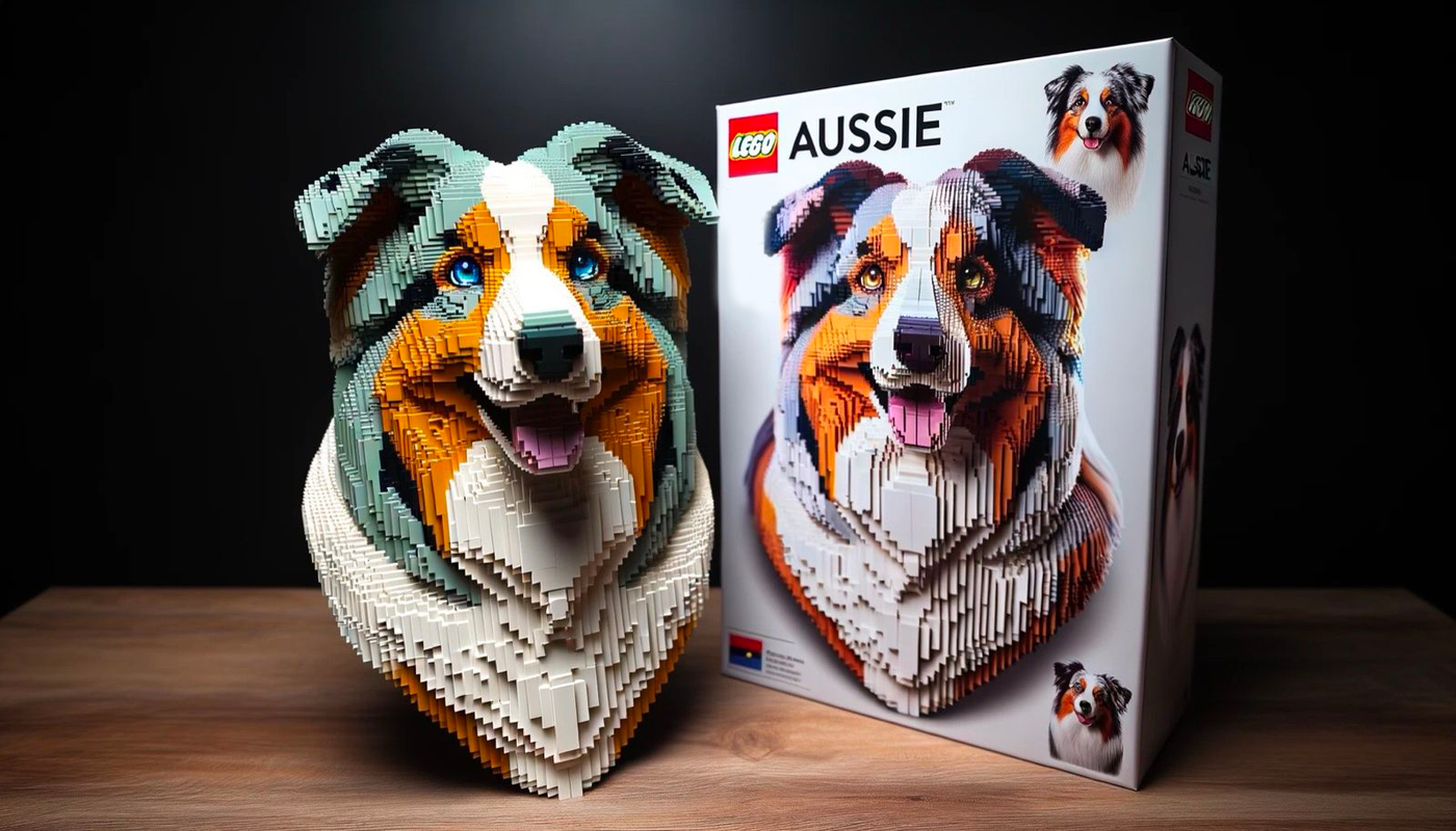 LEGO DOG BUILDING BLOCKS