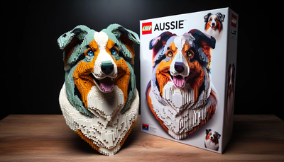 LEGO DOG BUILDING BLOCKS