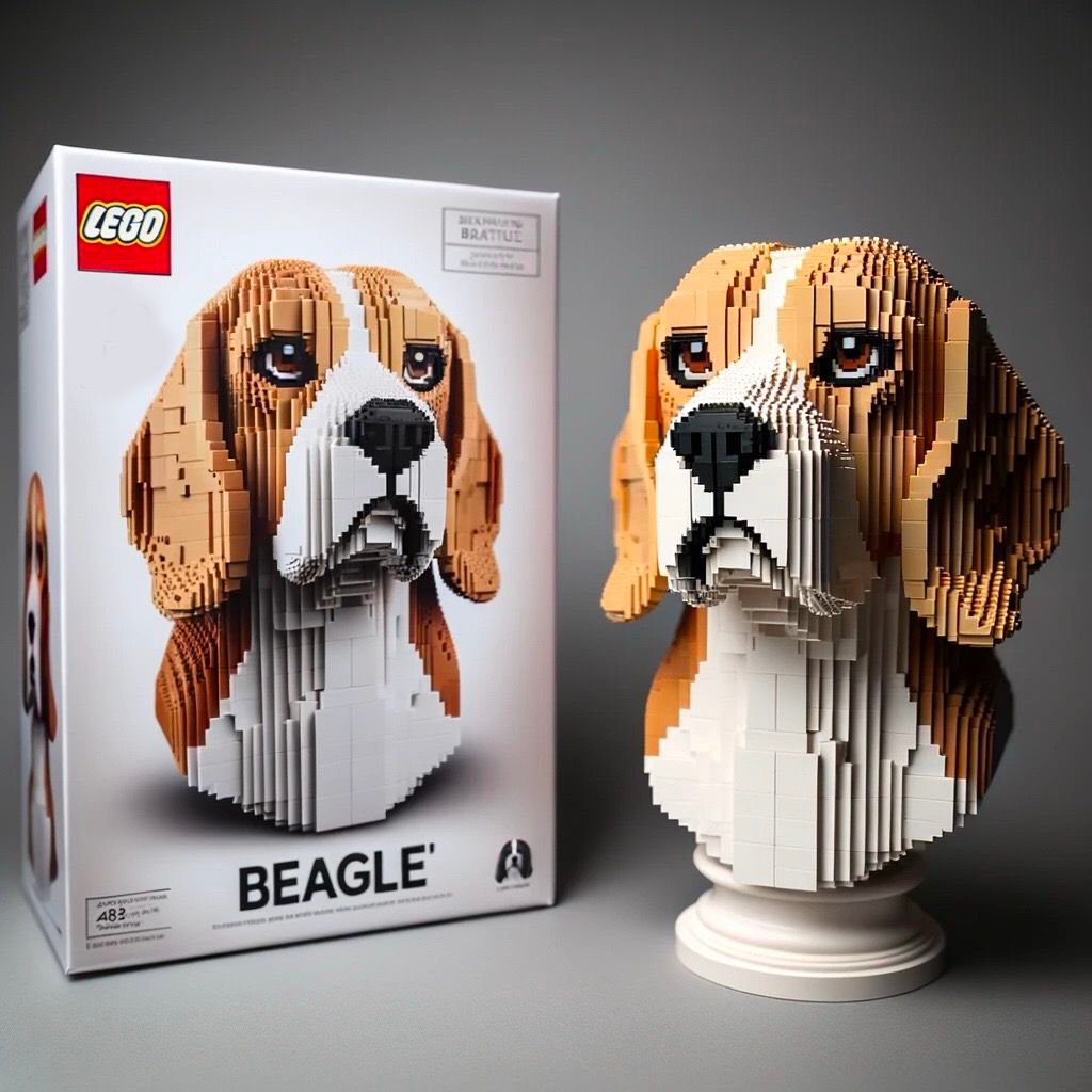 LEGO DOG BUILDING BLOCKS