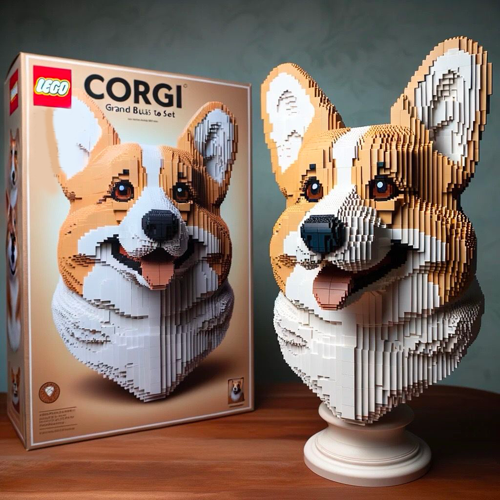 LEGO DOG BUILDING BLOCKS