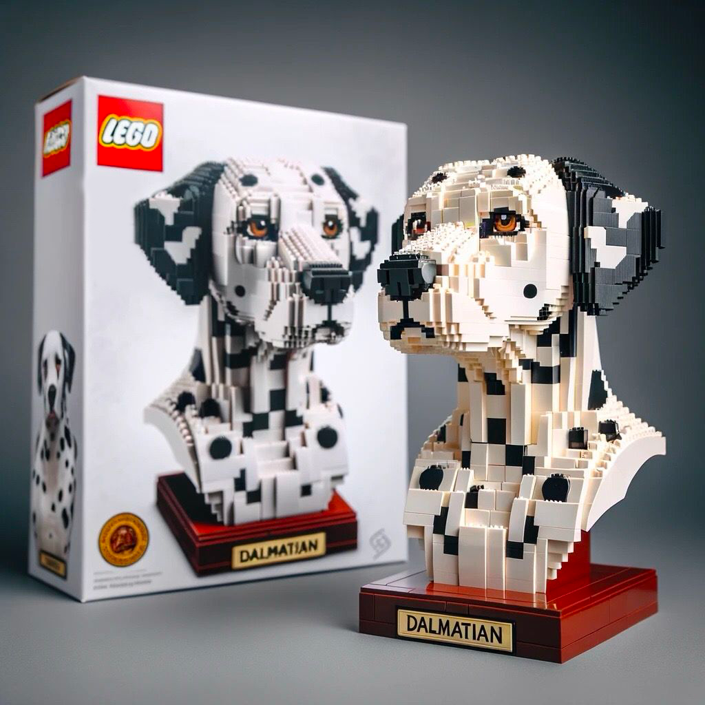 LEGO DOG BUILDING BLOCKS