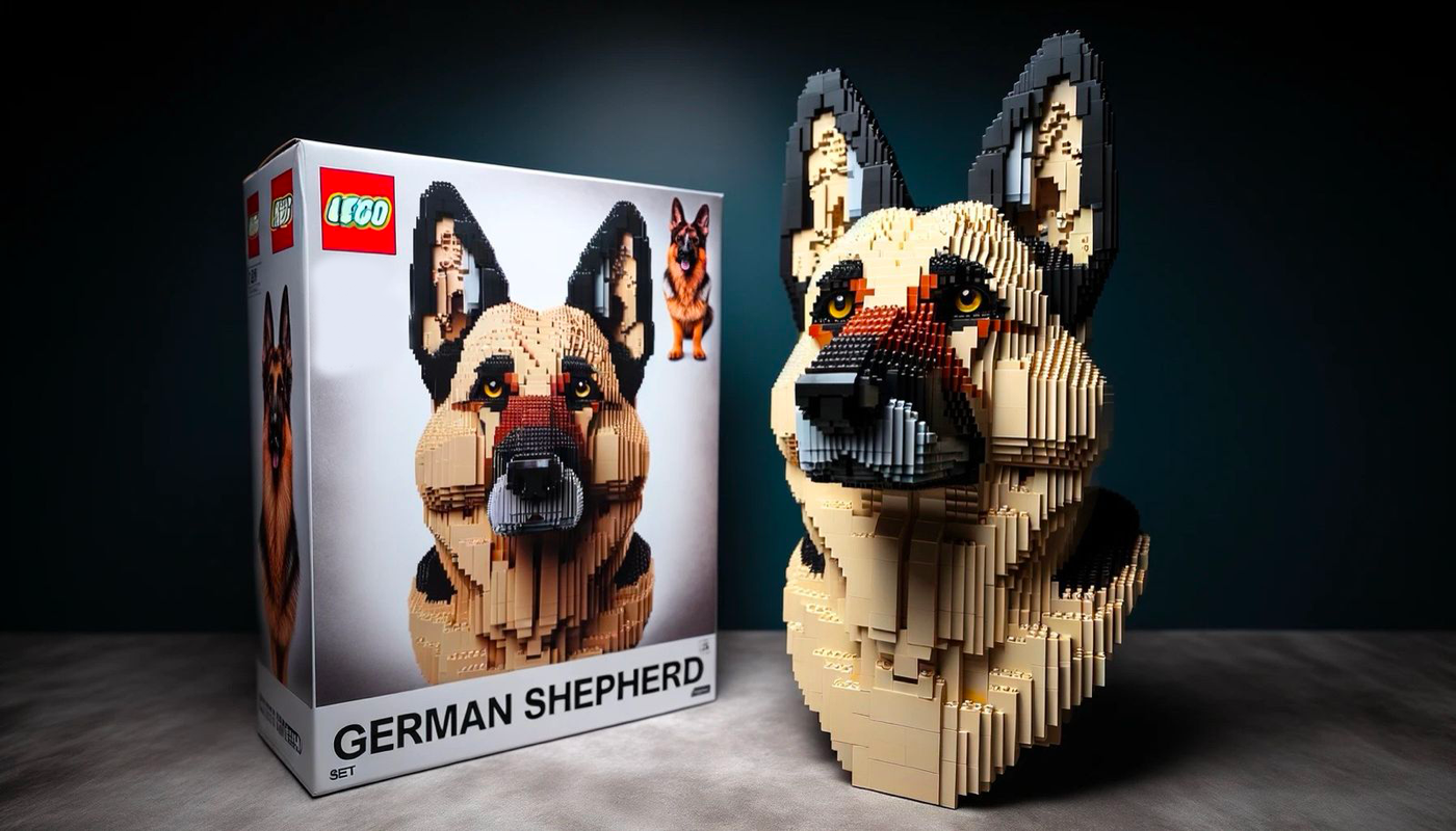 LEGO DOG BUILDING BLOCKS