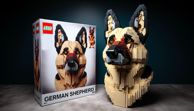 LEGO DOG BUILDING BLOCKS