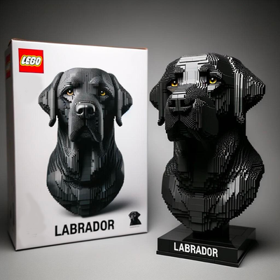 LEGO DOG BUILDING BLOCKS