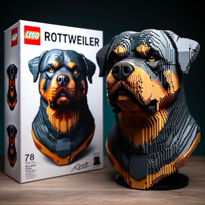 LEGO DOG BUILDING BLOCKS