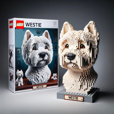 LEGO DOG BUILDING BLOCKS