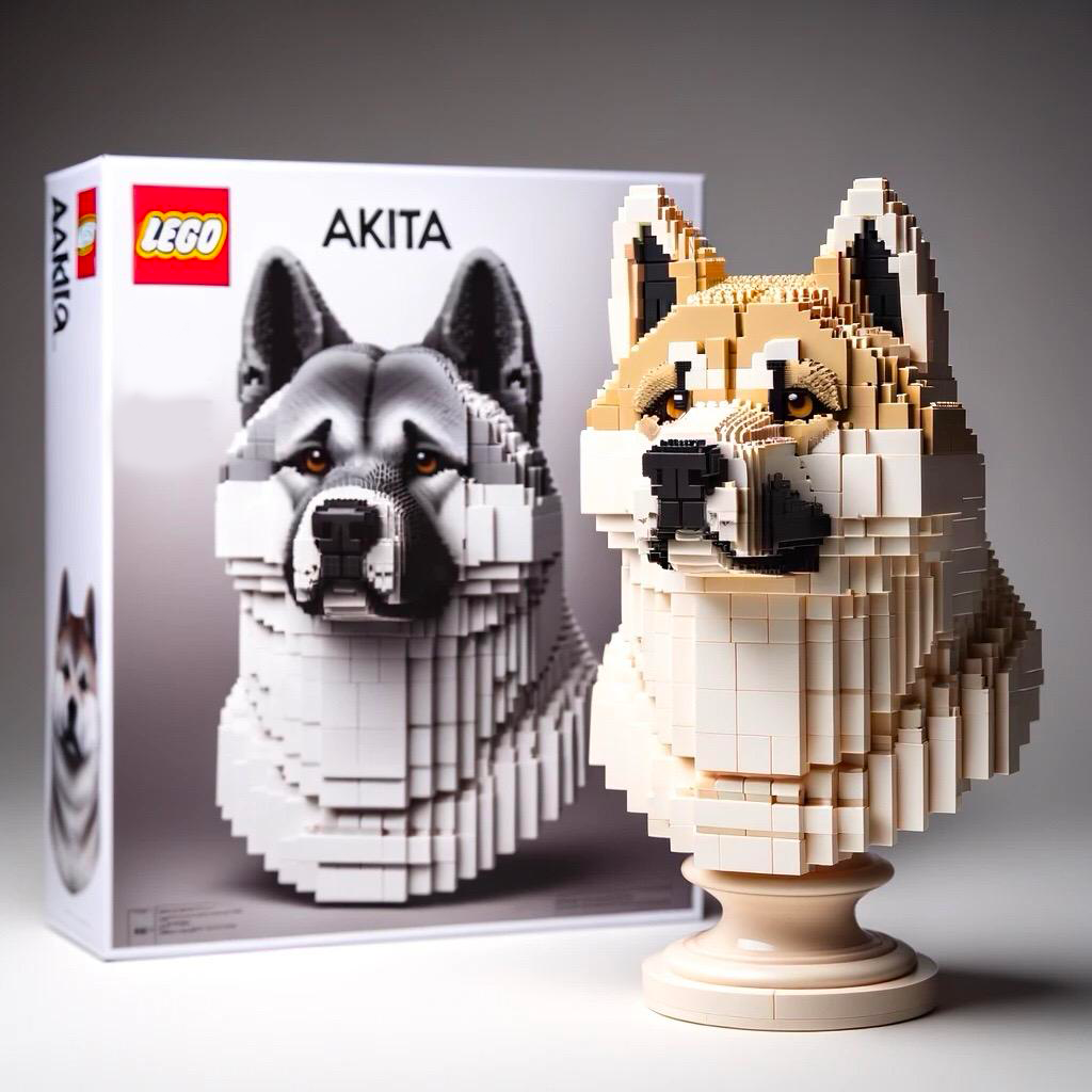 LEGO DOG BUILDING BLOCKS