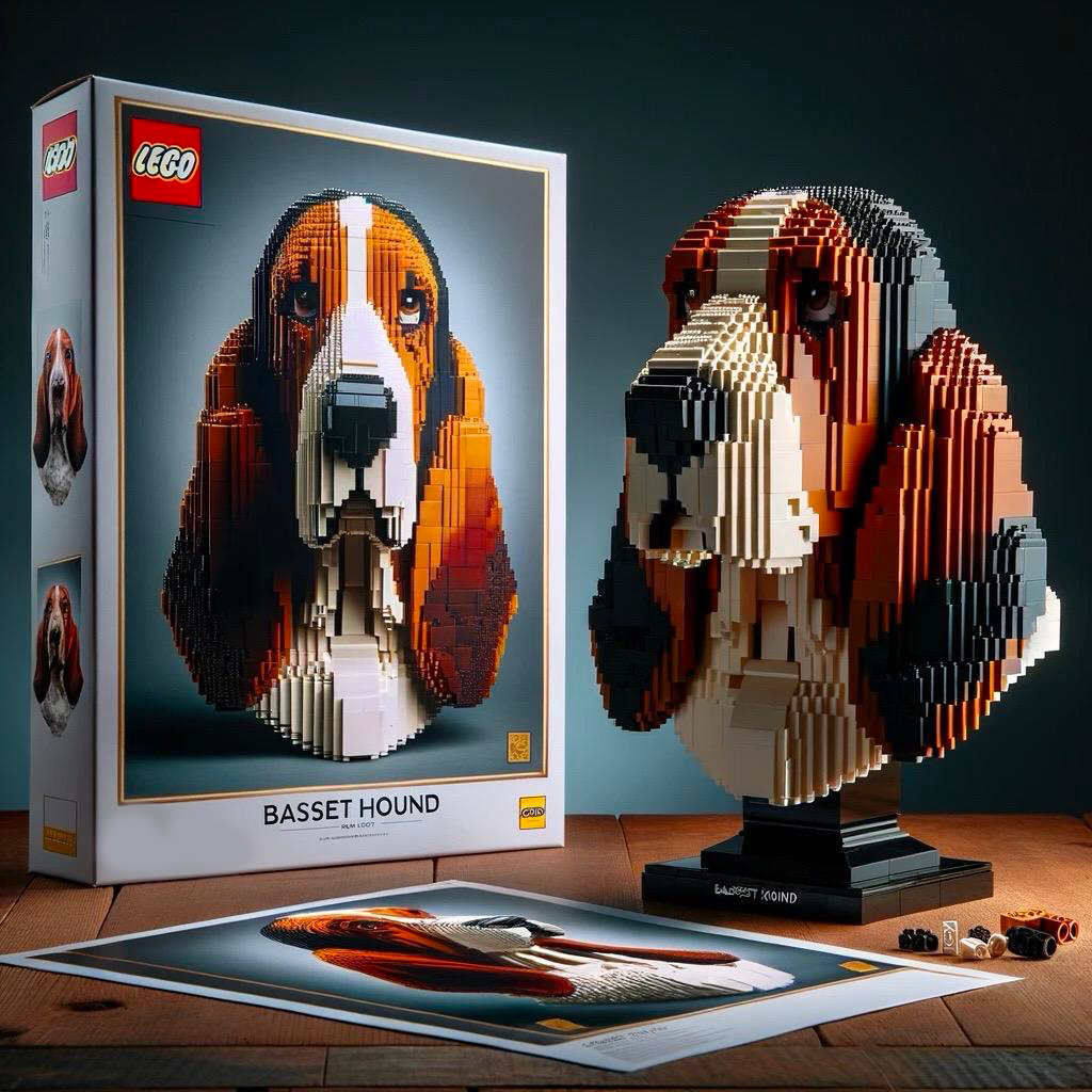 LEGO DOG BUILDING BLOCKS