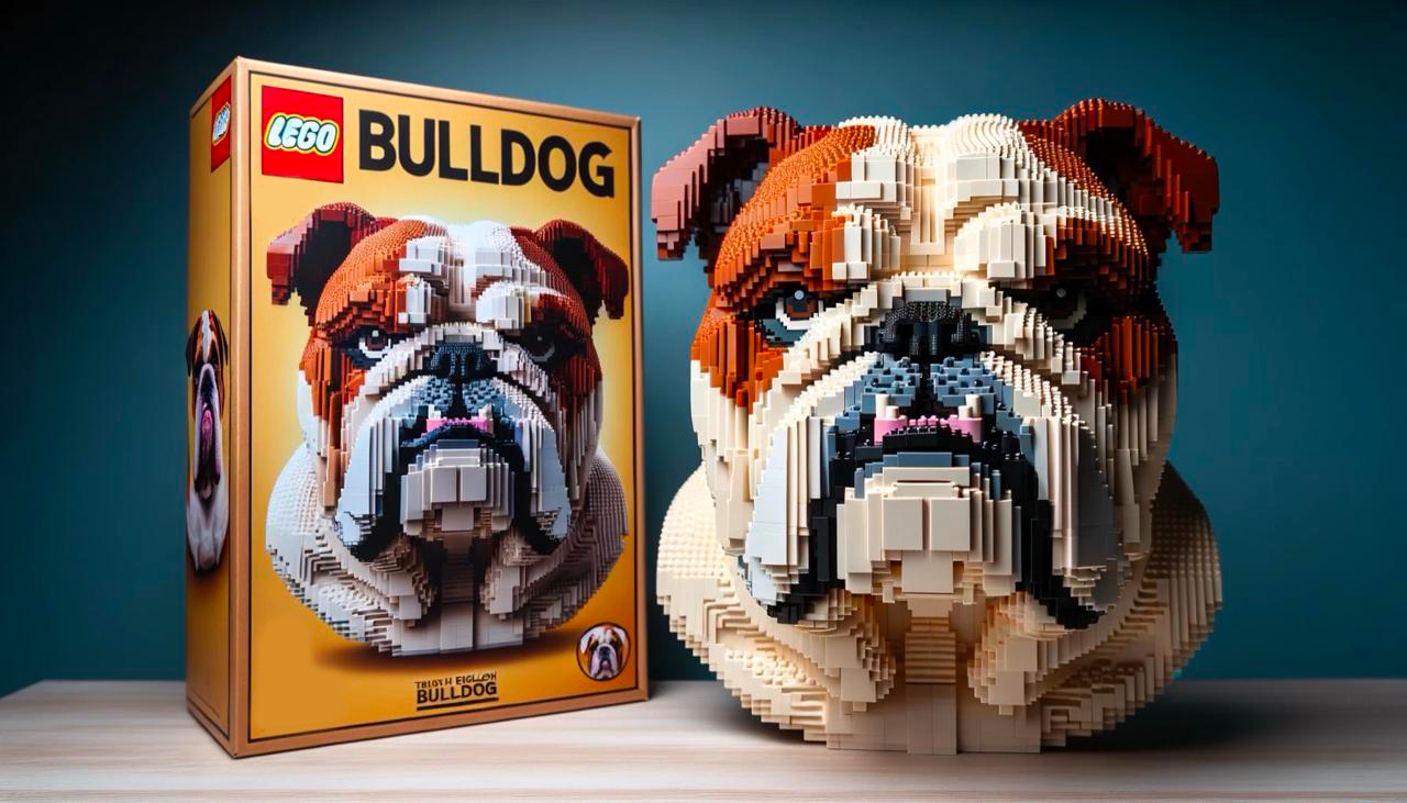 LEGO DOG BUILDING BLOCKS