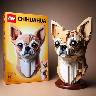 LEGO DOG BUILDING BLOCKS