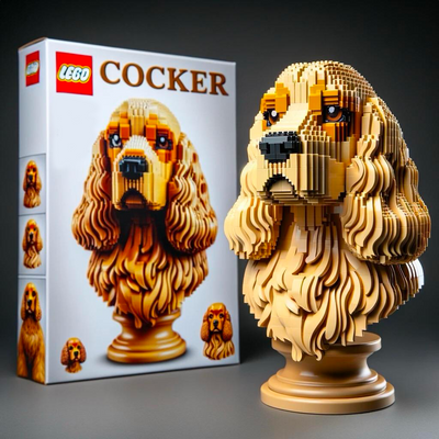 LEGO DOG BUILDING BLOCKS