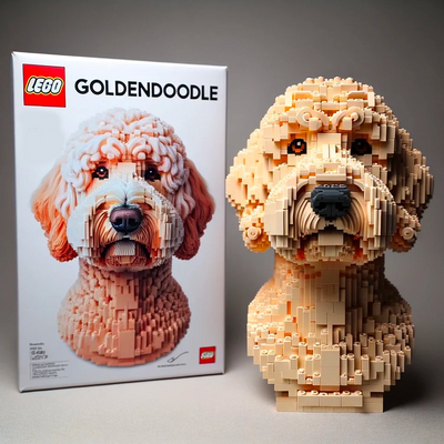LEGO DOG BUILDING BLOCKS