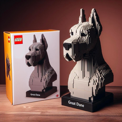 LEGO DOG BUILDING BLOCKS