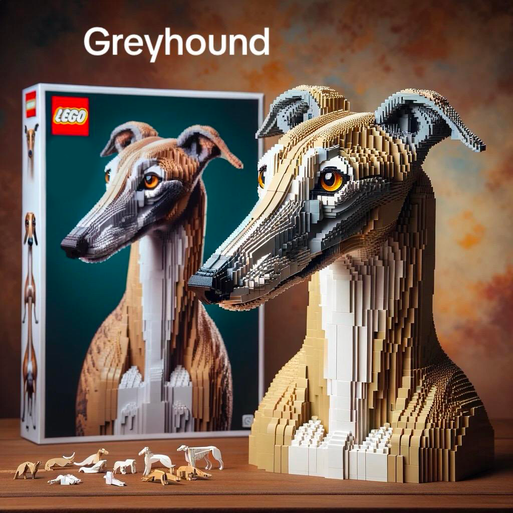LEGO DOG BUILDING BLOCKS