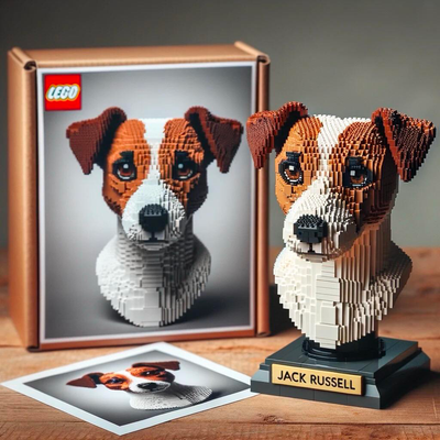 LEGO DOG BUILDING BLOCKS