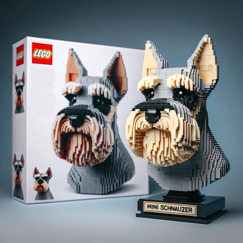 LEGO DOG BUILDING BLOCKS