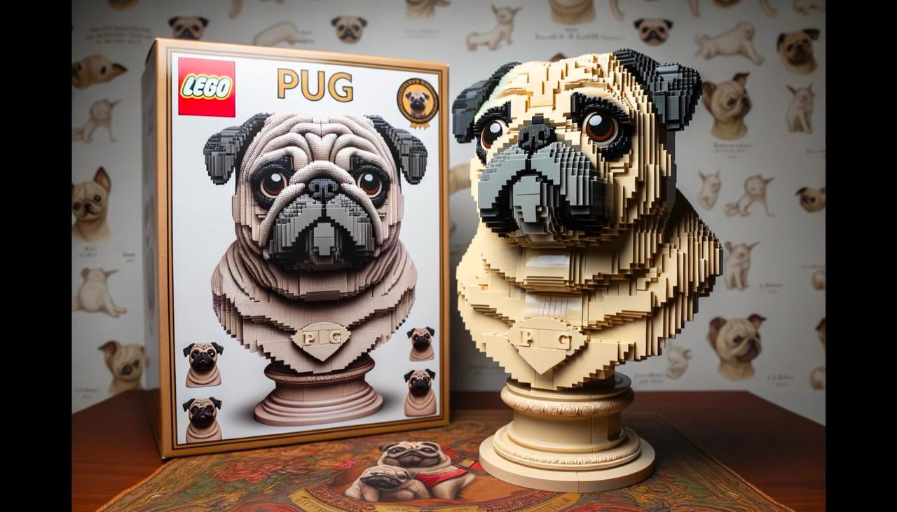 LEGO DOG BUILDING BLOCKS