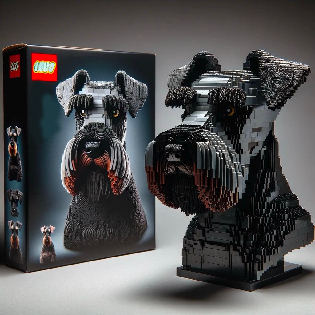 LEGO DOG BUILDING BLOCKS