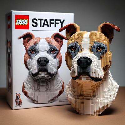 LEGO DOG BUILDING BLOCKS